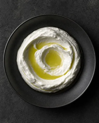 Labneh with olive oil